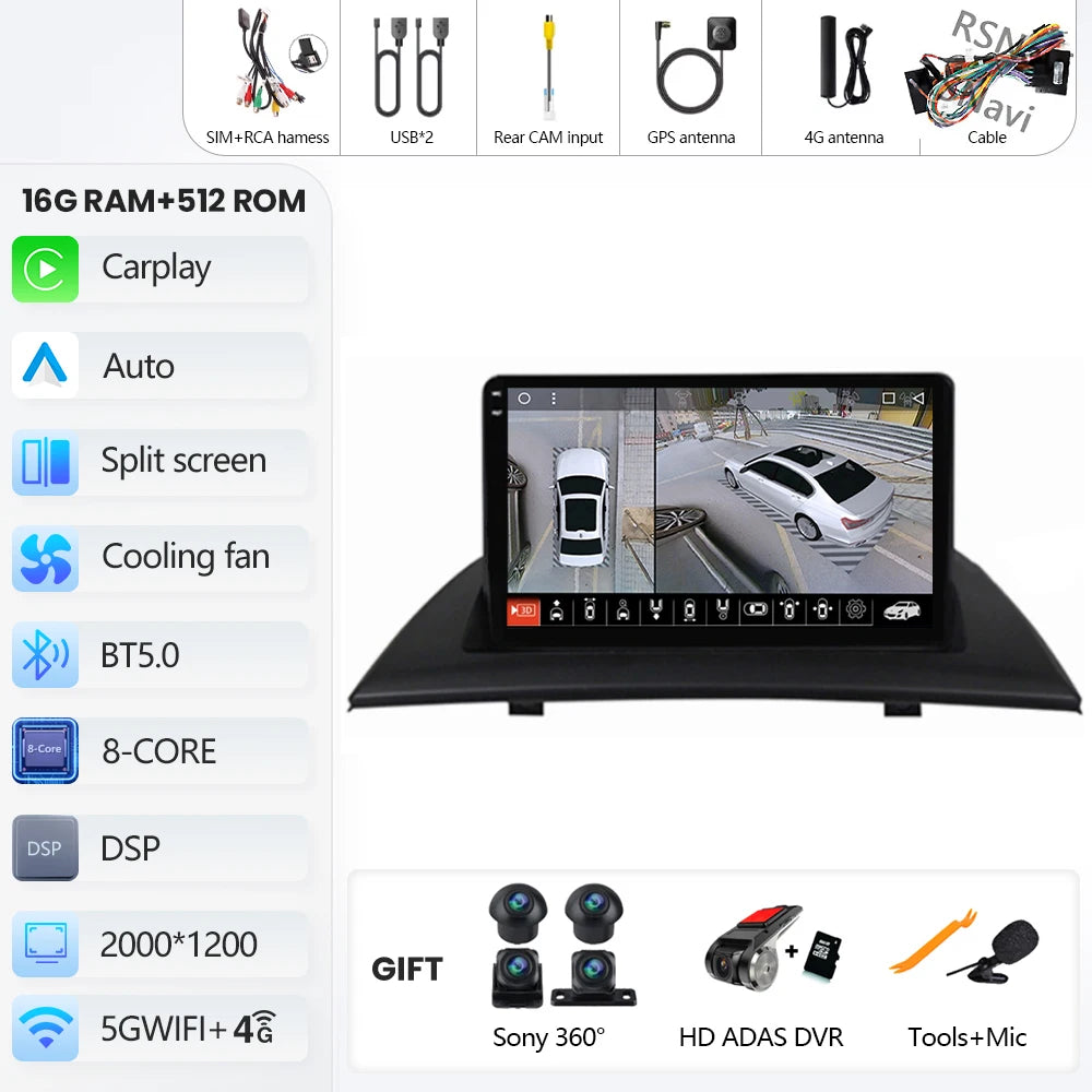 Android Car Stereo for BMW X3 E83 2004-2012 Carplay GPS - image 14
