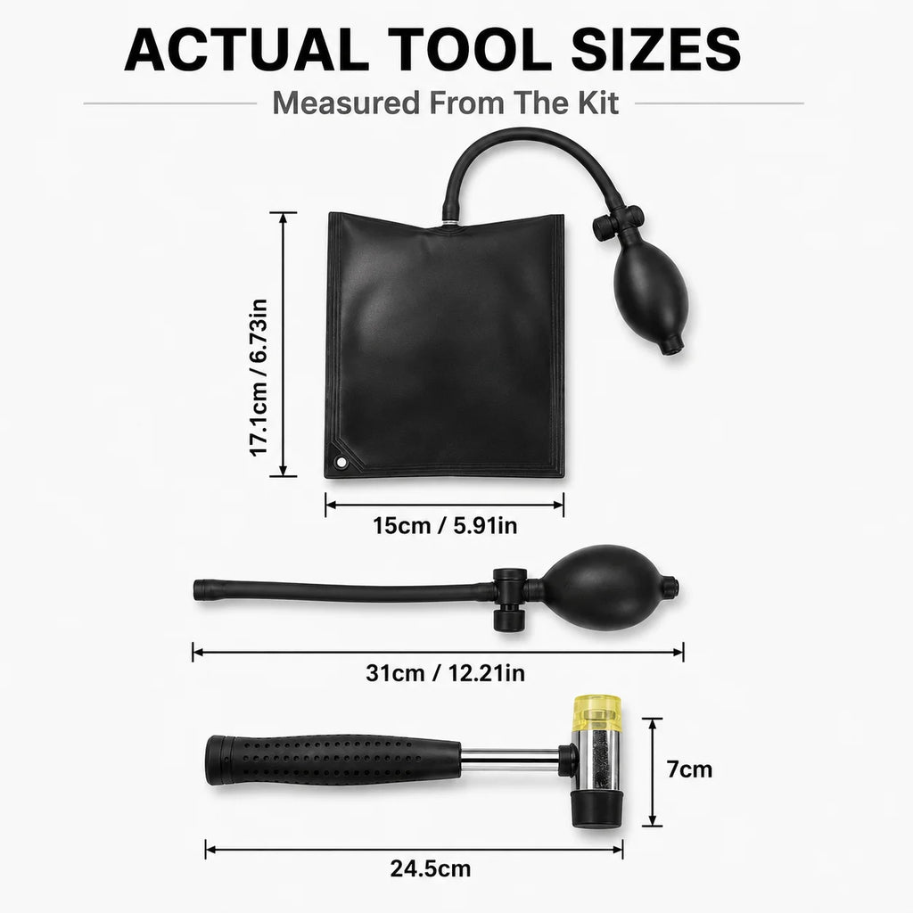 Paintless Dent Repair Kit - Car Dent Removal Tool with Hammer & Rods - image 4
