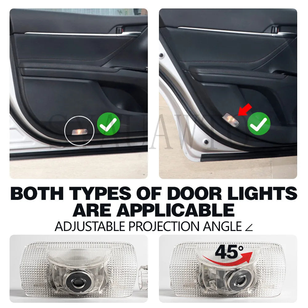 LED Car Door Welcome Light Projector for Toyota Camry Corolla - image 2