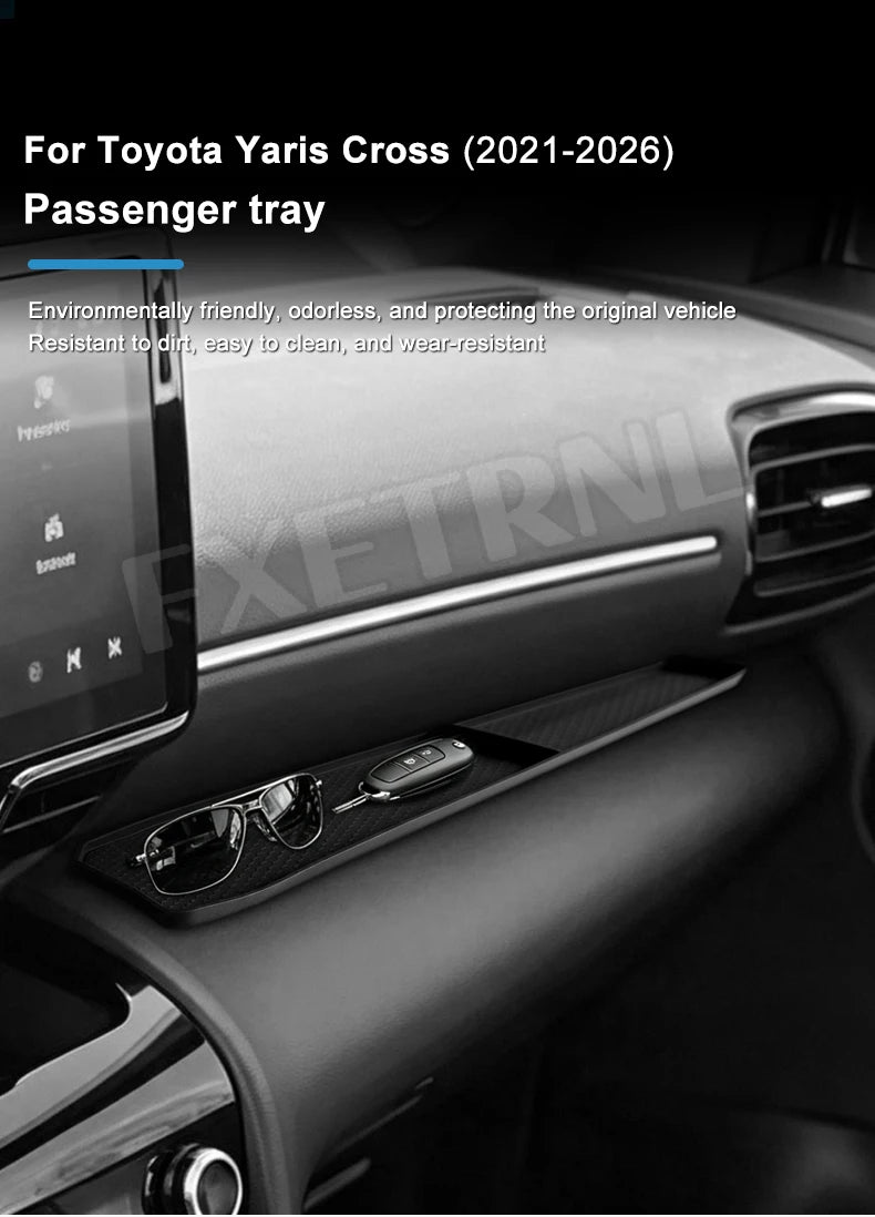 Passenger Side Dashboard Storage Tray for Toyota Yaris Cross 2021-2026