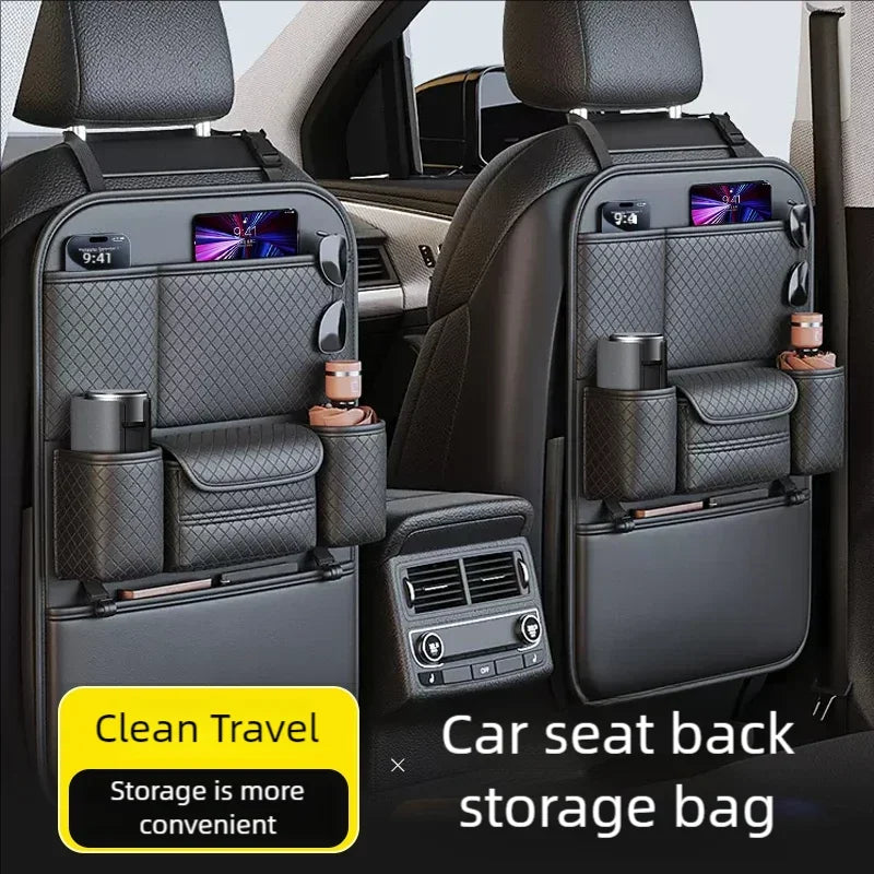 Car Seat Back Organizer with Kick Mat