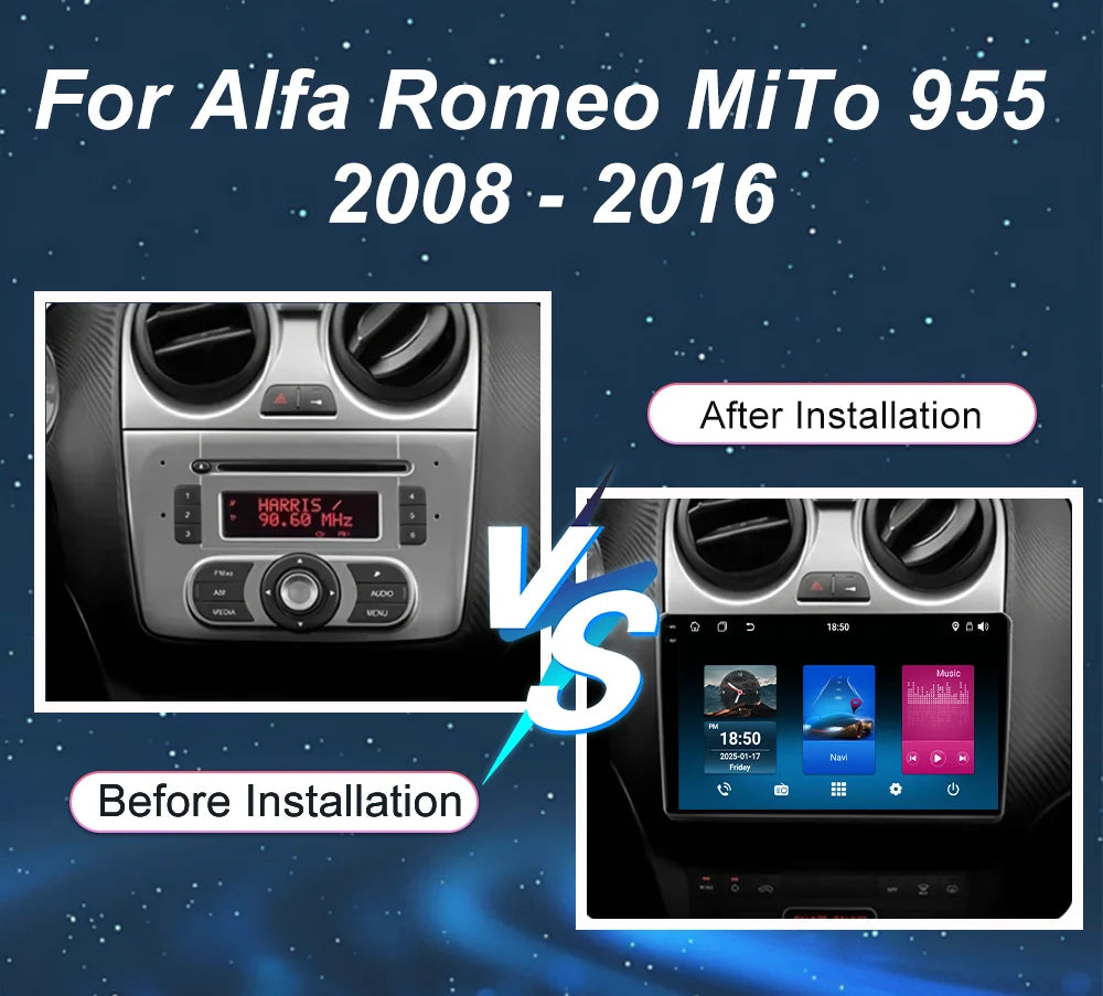 Android Car Stereo for Alfa Romeo MiTo 955 2008-2016 | CarPlay & GPS - image 3