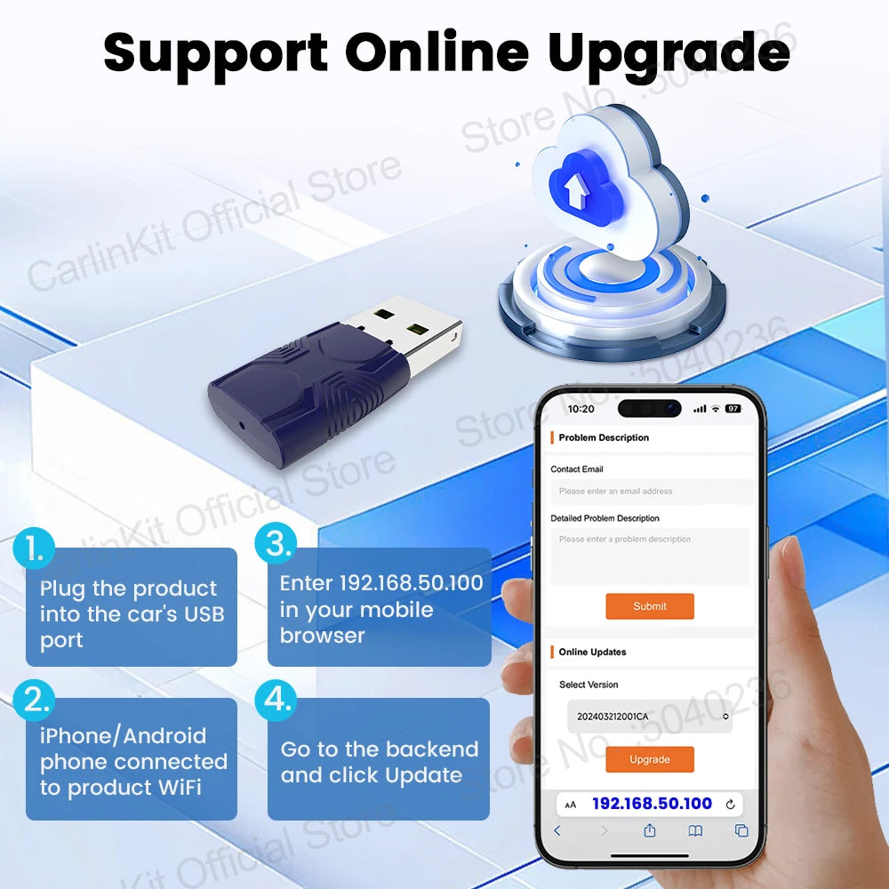 CarlinKit 5.0 Mini Ultra Wireless Adapter for Android Auto & CarPlay - image 6
