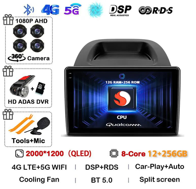 Ford EcoSport 2017-2023 Android 16 Car Stereo GPS CarPlay Touchscreen - image 23