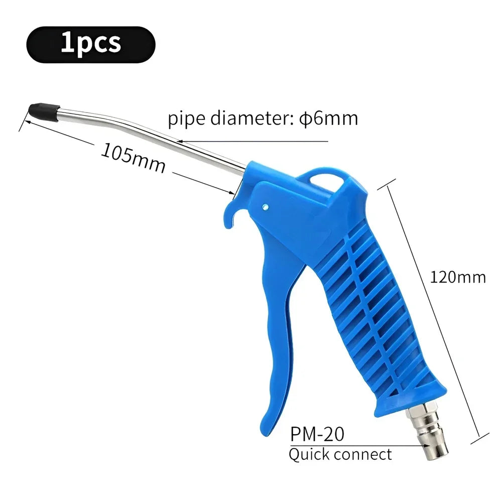 Air Blow Gun Dust Blower Cleaning Nozzle Pneumatic Cleaning Tool with Hose Suitable for Compressor Air Blow Gun