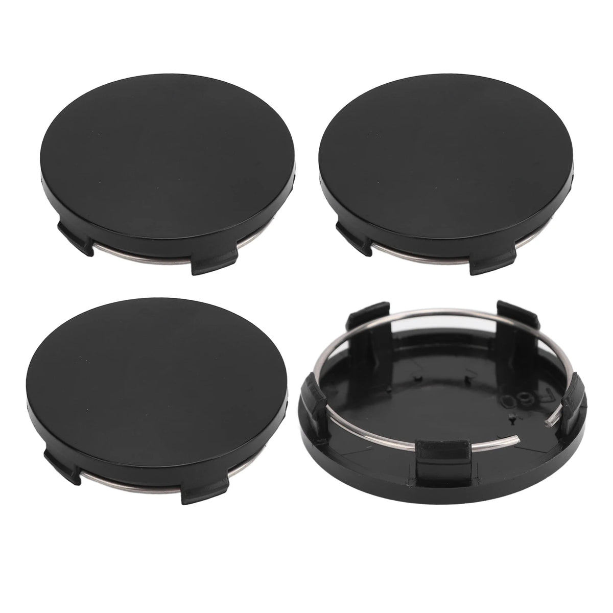 60mm ABS Snap-In Wheel Center Caps, Universal 4-Pack - image 8