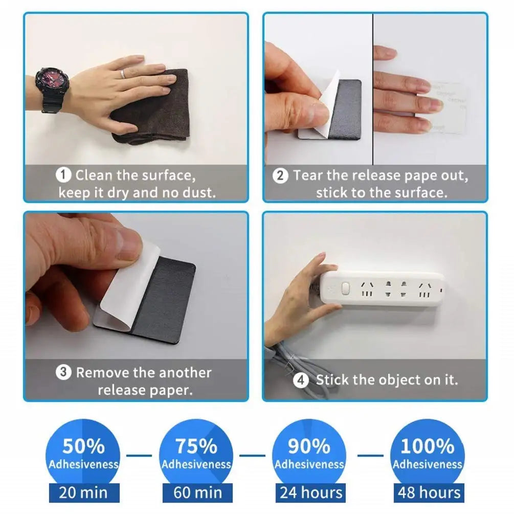 40-Piece High-Temperature Double-Sided Tape Pads