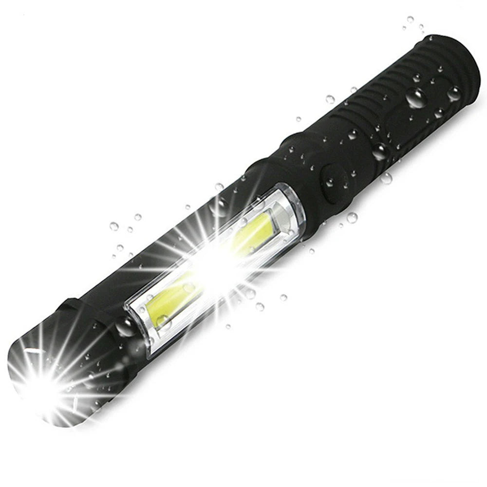 Multifunction COB LED Mini Pen Light Work Inspection LED Flashlight Stonego Torch Lamp With the Bottom Magnet and Clip