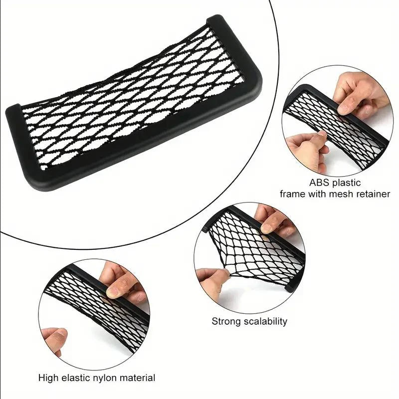 Adhesive Car Storage Net Pockets, Small or Large