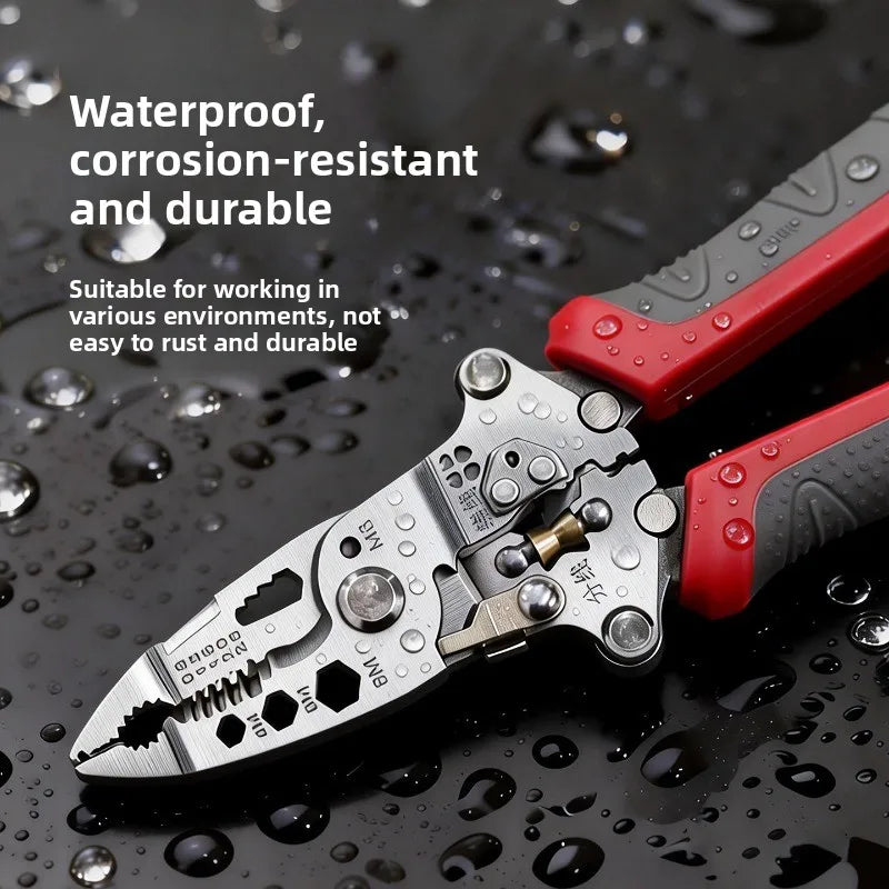 Foldable Wire Stripping & Crimping Pliers - Electrician Tool - image 8