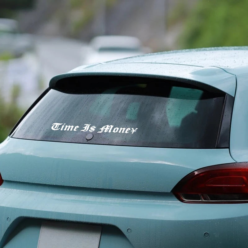 Time Is Money Vinyl Stickers for Cars, Trucks and Laptops - view 3