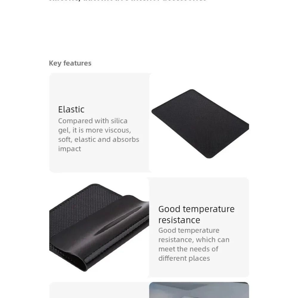 Car Non Slip Mat Sticky Anti Slip PVC Pads Heat Resistant Car Dashboard Phone Sunglasses Holder Car Styling Lnterior