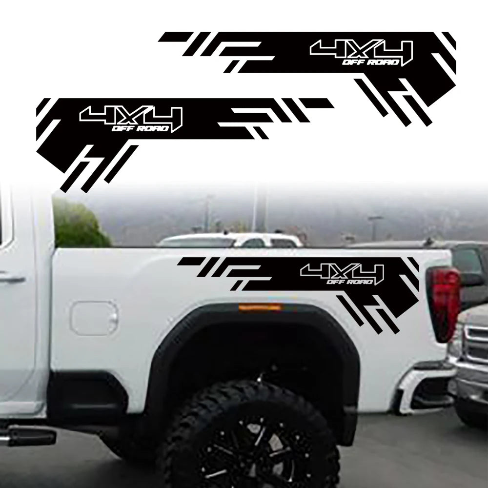 4x4 Off-Road Body Side Decal for Pickup Trucks (2pc)