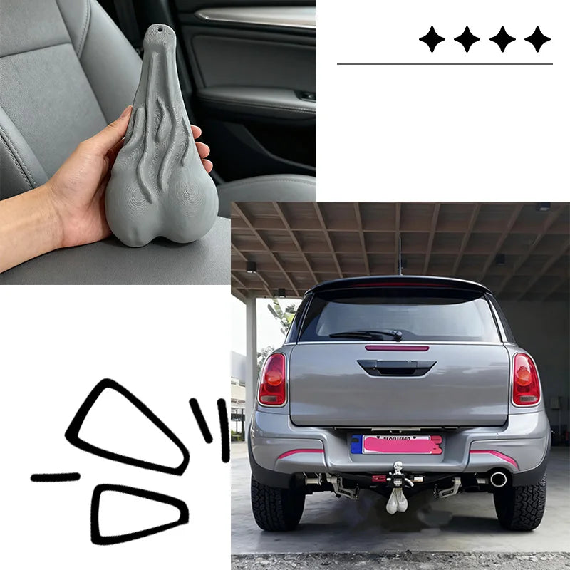 Funny Trailer Hitch Device Trailer Hitch Cover Funny Prank Gift Decorative Bumper Ornaments ﻿Accessories for Truck SUV