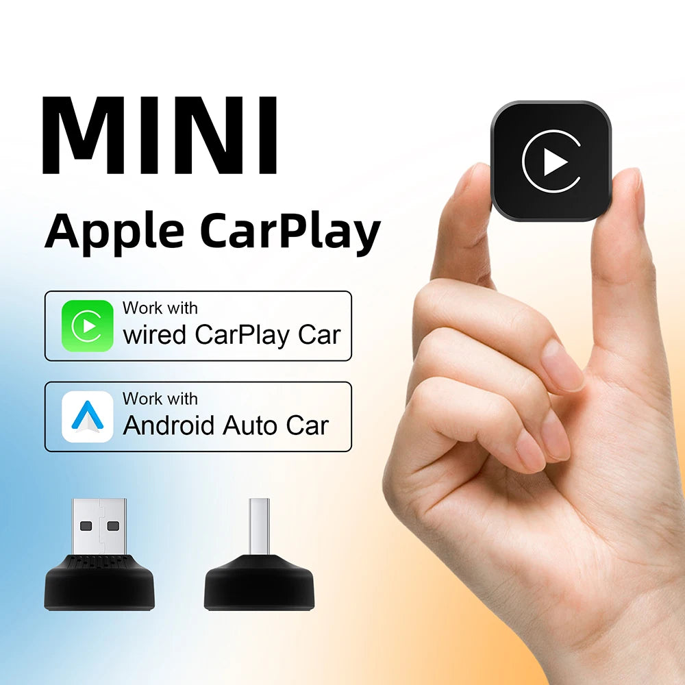 2-in-1 Wireless Adapter for CarPlay and Android Auto, 5.8GHz