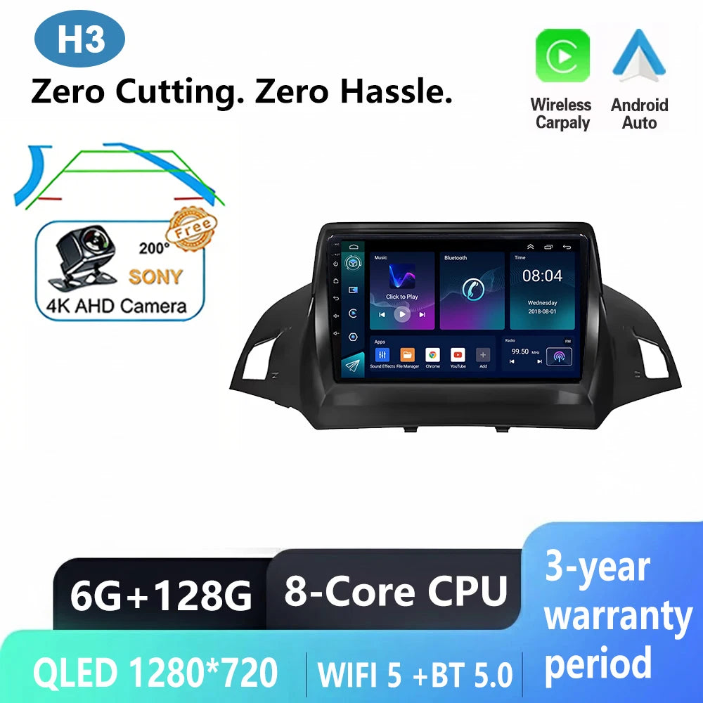 Ford C-MAX/Kuga/Escape Car Radio with GPS & Wireless CarPlay - image 11