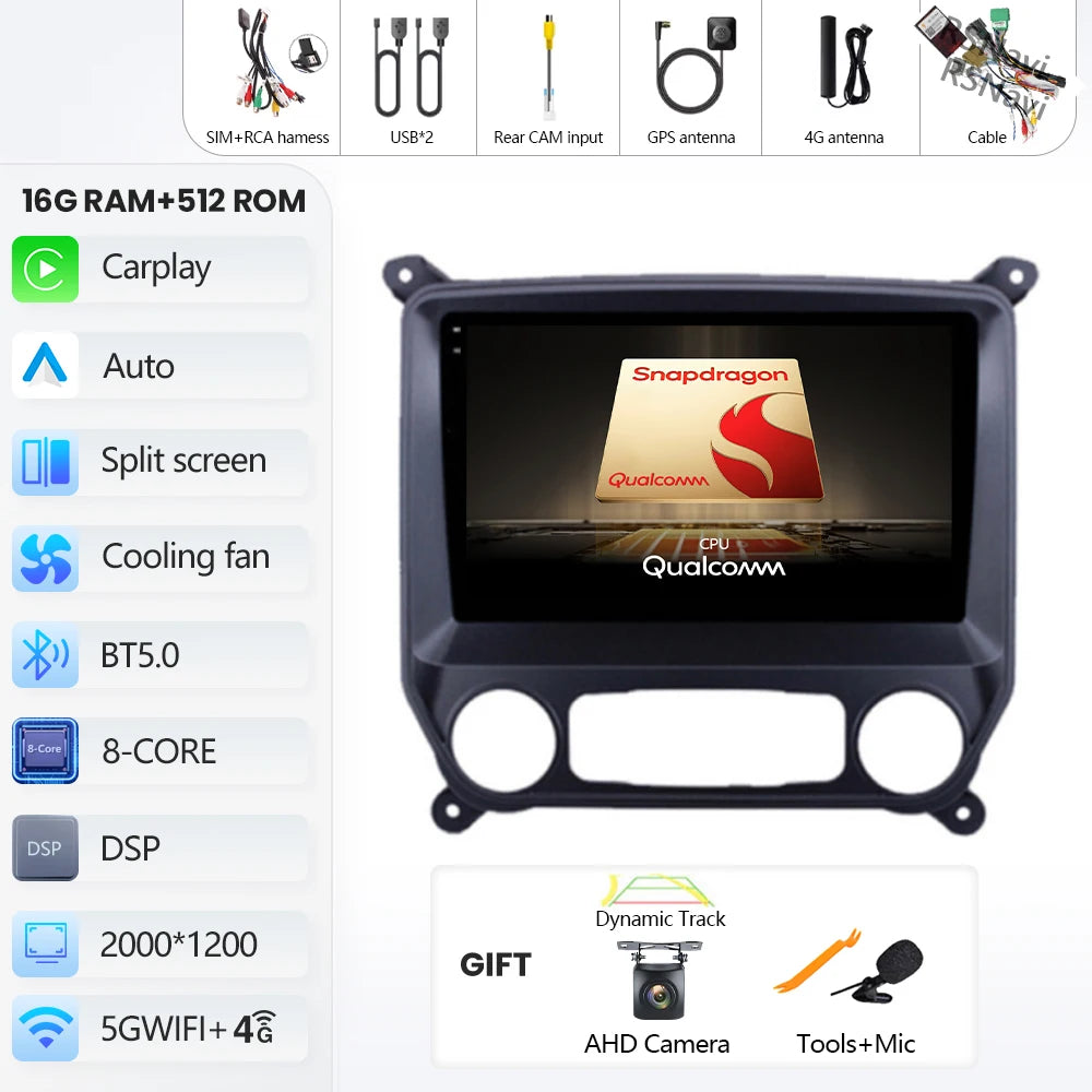 Wireless CarPlay & Android Auto Receiver for Chevy Silverado 2013-2019 - image 28