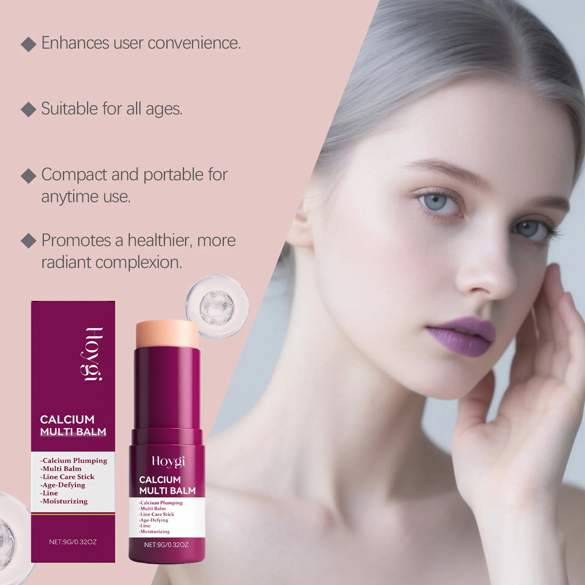 Calcium Multi Balm Stick - Anti Aging Hydrating Firming Skincare - image 3