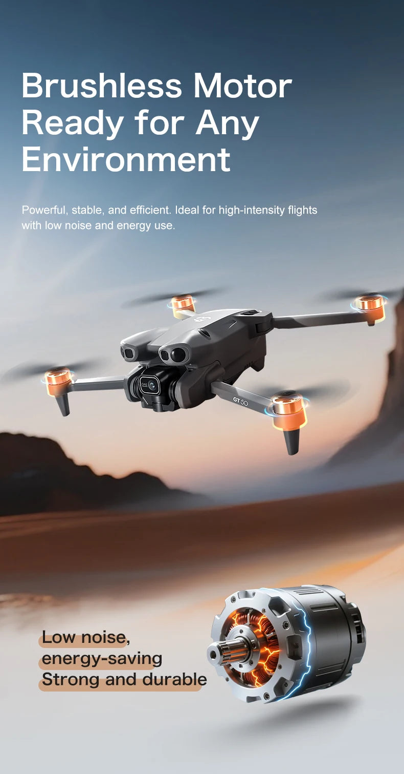 GT50 Drone 8K HD Camera 5G Brushless Motor FPV Foldable RC Quadcopter - image 16
