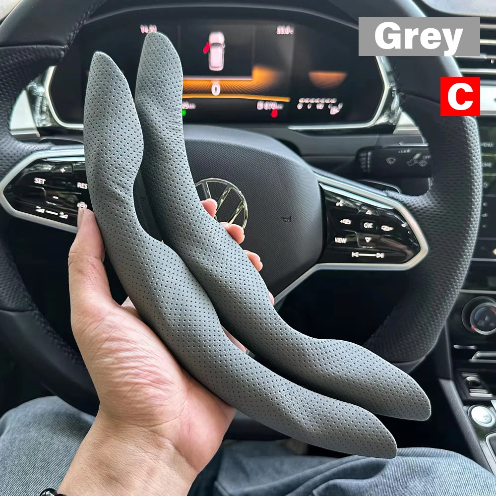 Non-Slip Steering Wheel Grip Covers, 2 pcs