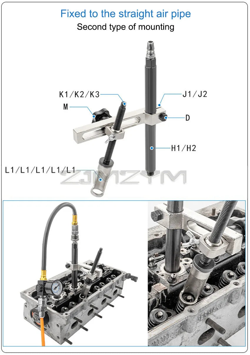Valve Oil Seal Tool Kit Cylinder Head Valve Spring Compressor Installer - image 11