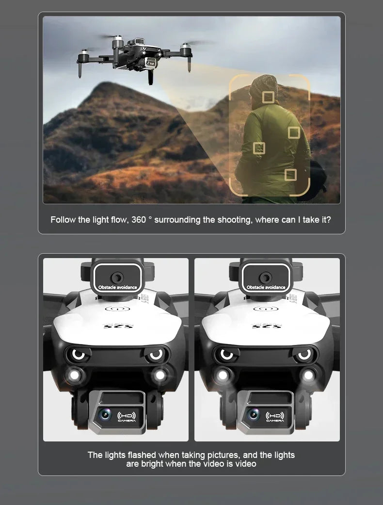 S2S 8K Foldable Drone - Dual Camera, Brushless, Obstacle Avoidance - image 17