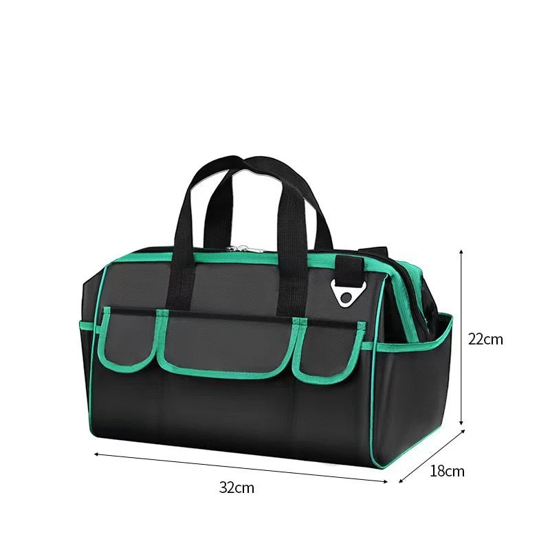 Tool Organizer Bag 35cm Multi-Pocket Zipper Thickened Toolbox for Electrician Plumber Home Repair Industrial Renovation