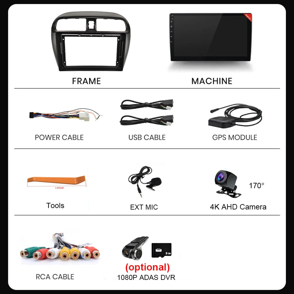 Mitsubishi Mirage 2012-2018 Android 16 Car Stereo with Wireless CarPlay - image 6
