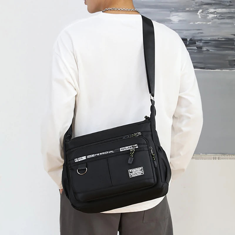 Men's Multi-Pocket Crossbody Shoulder Messenger Bag