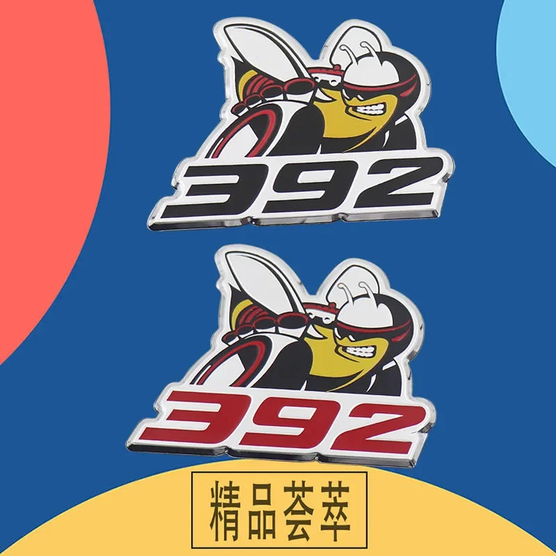 3D Aluminum Number Script Sticker for Car Hood, Fender and Trunk