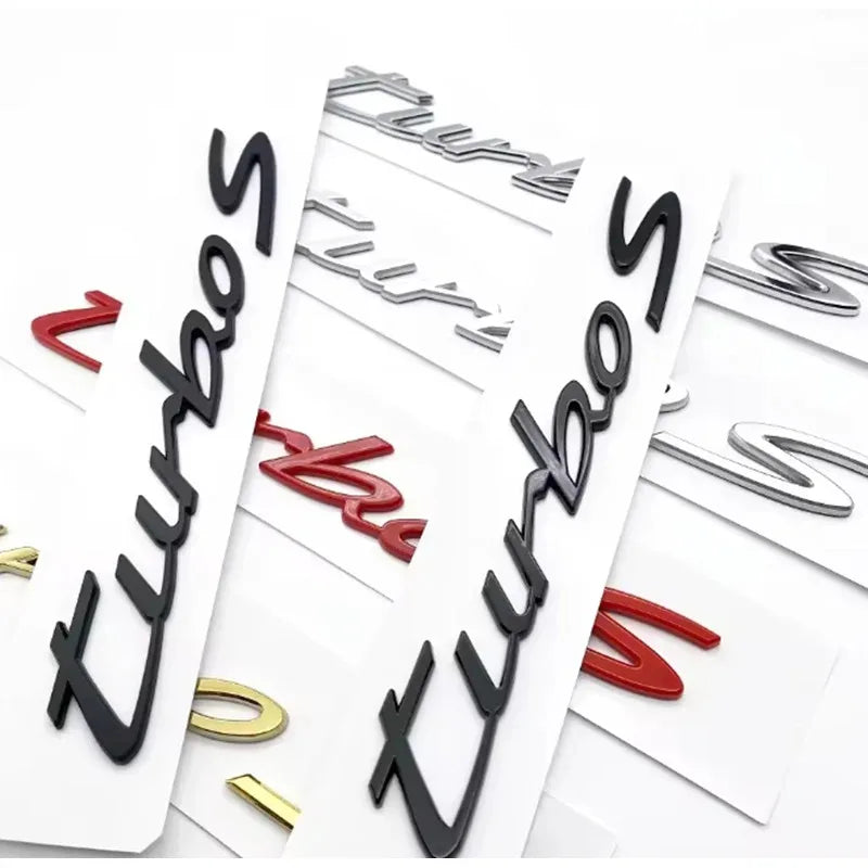 Premium 3D ABS Turbo Letter Car Emblem Sticker for Vehicles - image 2