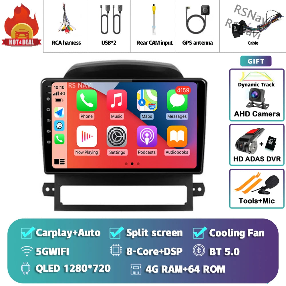 9 Inch Android CarPlay Radio for Chevrolet Captiva 2008-2012 - image 32