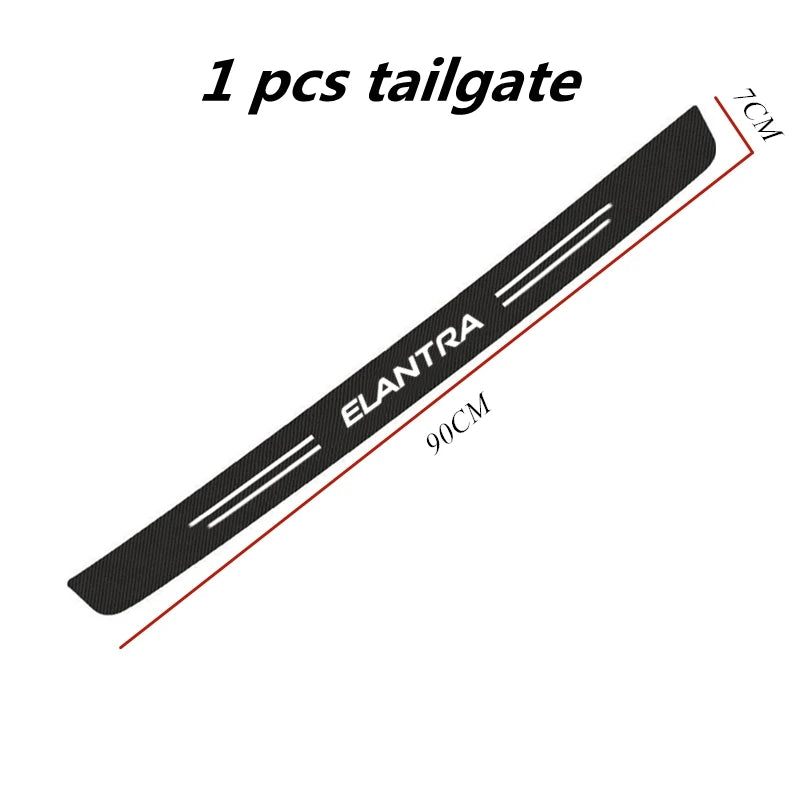 60 x 7cm Carbon Fiber Door Sill Protector for Hyundai Elantra 2021-2023 - view 13