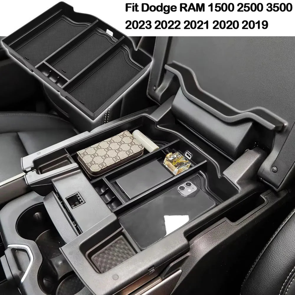 Center Console Organizer for Dodge RAM 1500 2500 3500 2019-2024