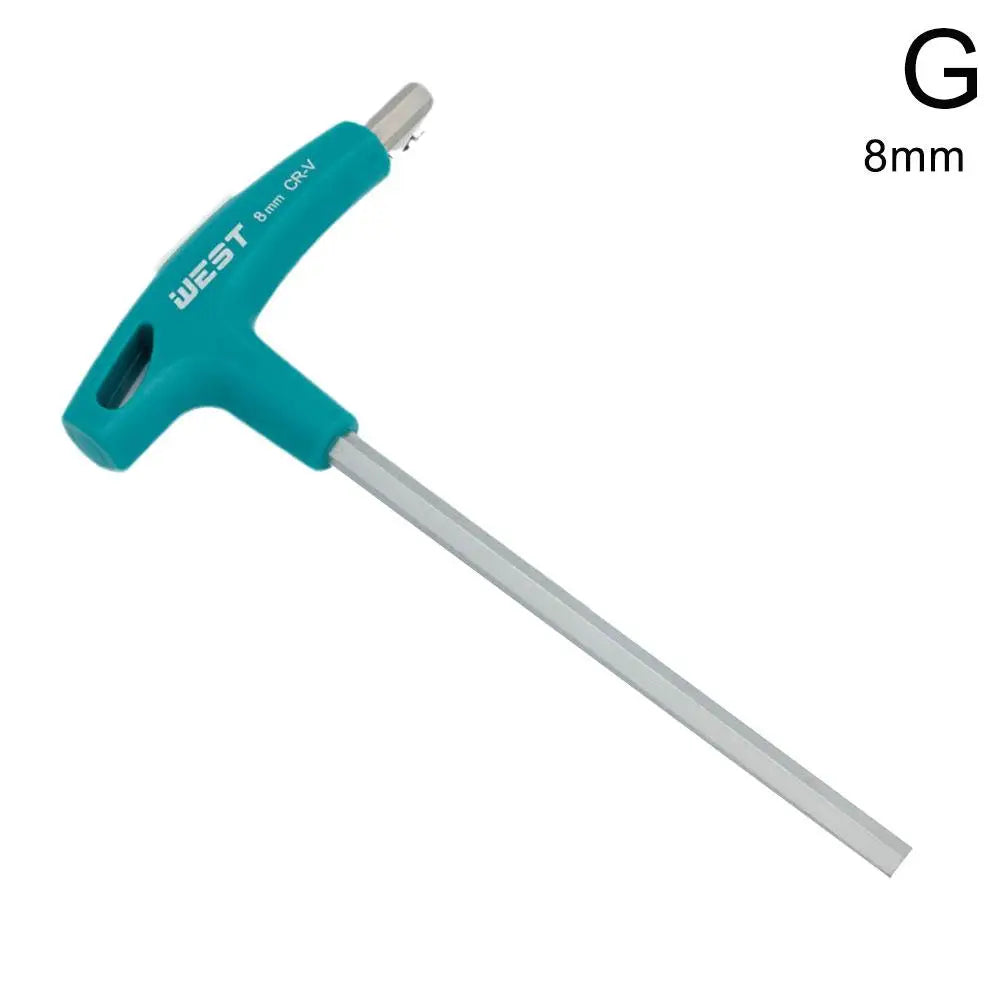 Professional Hex Allen Wrench T-Handle Set 2mm to 10mm Hexagonal Wrench Tools