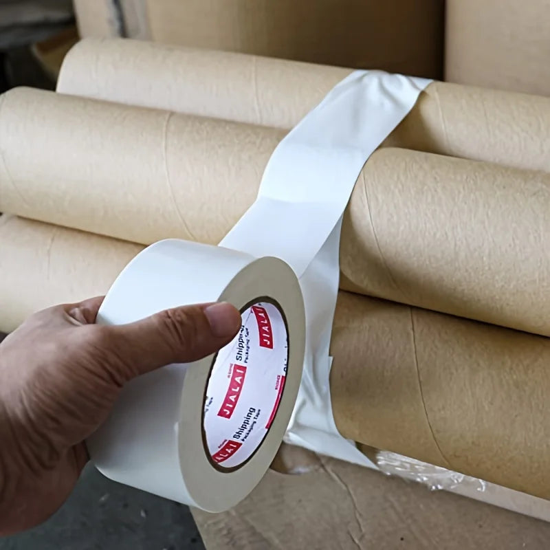 Heavy Duty White Duct Tape, 2 Inches X 30 Yards, 8.27 Mil Thickness, Strong, Flexible, No Residue, for Repairs, Industrial