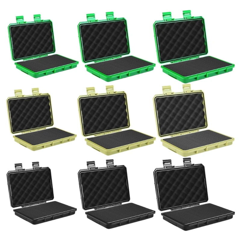 Portable Storage Box Plastic Protective Safety Tool Box Waterproof Instrument Case Sponge Shockproof Tool Box