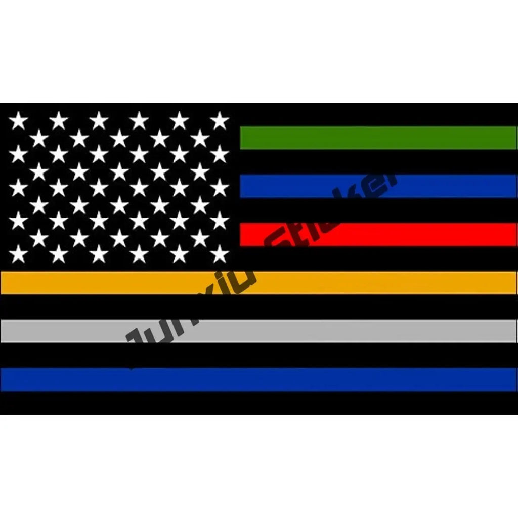 Reflective First Responder EMS Vinyl Decal