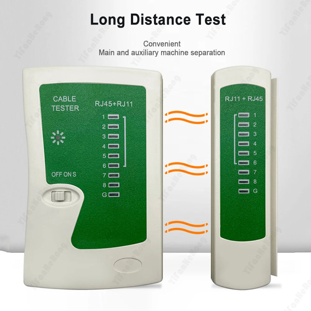 Network Cable Tester for LAN RJ45 RJ11 RJ12 CAT5 CAT6 CAT7 UTP Wire Test Networking Telephone Line Detector Tracker Tool