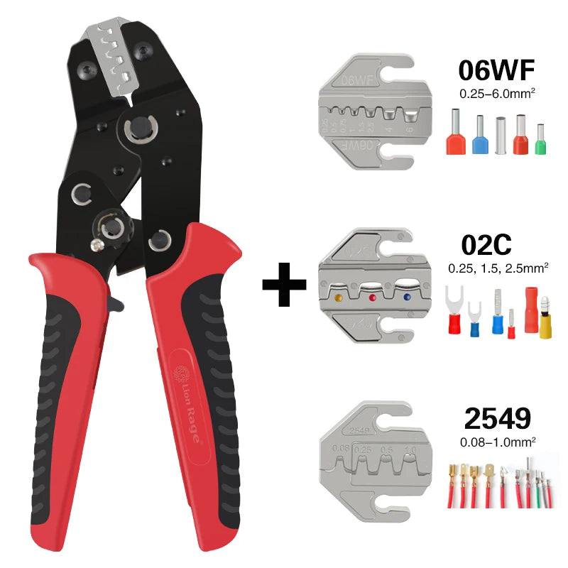 Crimping Tool Set - Electrician Wire Terminal Crimper Pliers 58B 2549 - image 11