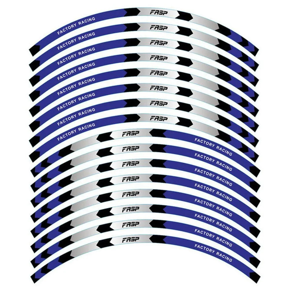 Reflective Wheel Rim Stripe Stickers for 17-18 Inch Motorcycle Wheels