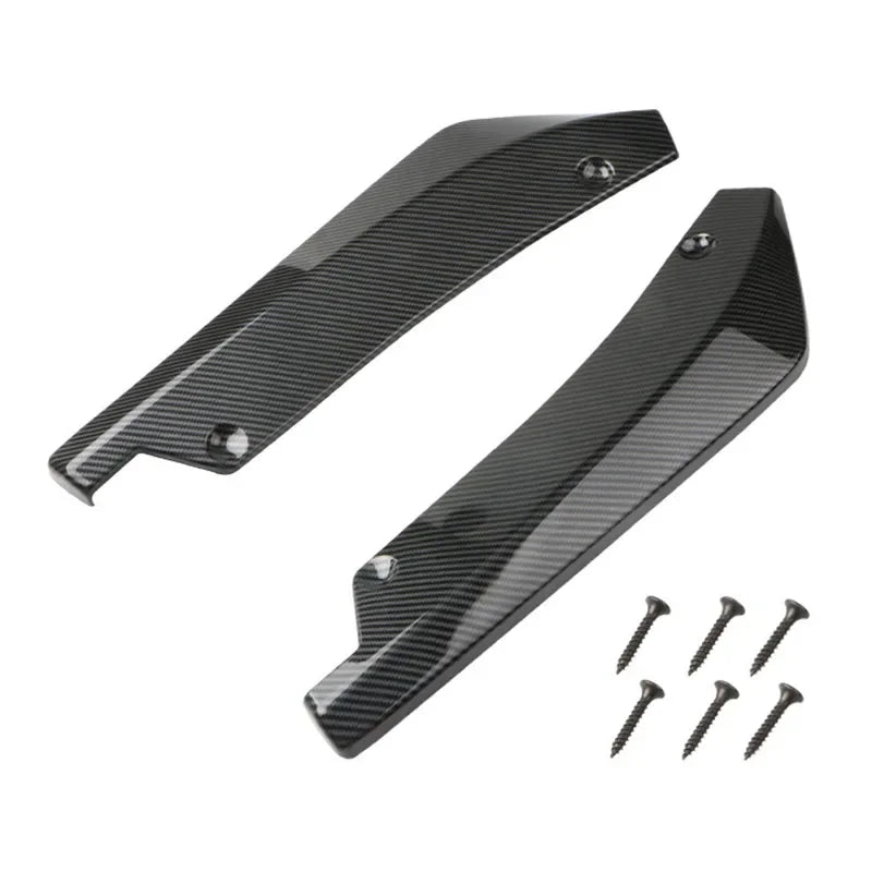 Car Rear Bumper Lip Diffuser Splitter Set Durable ABS Easy Installation with Screws Included Enhances Sporty Look Fits Most Model