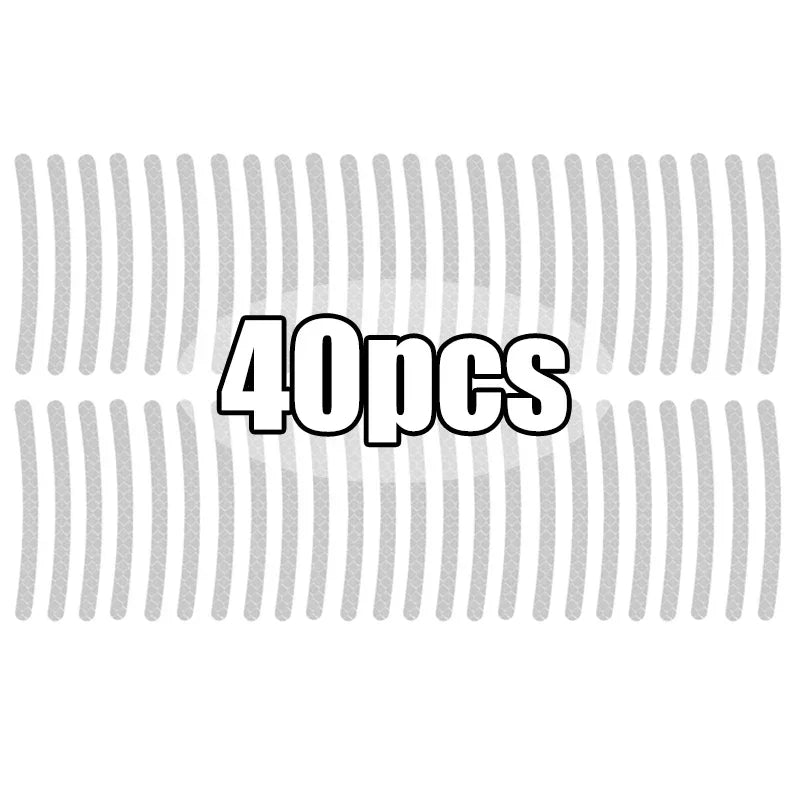 Reflective Wheel Rim Strips for Car and Motorcycle Tyres, 20-40pc - view 17