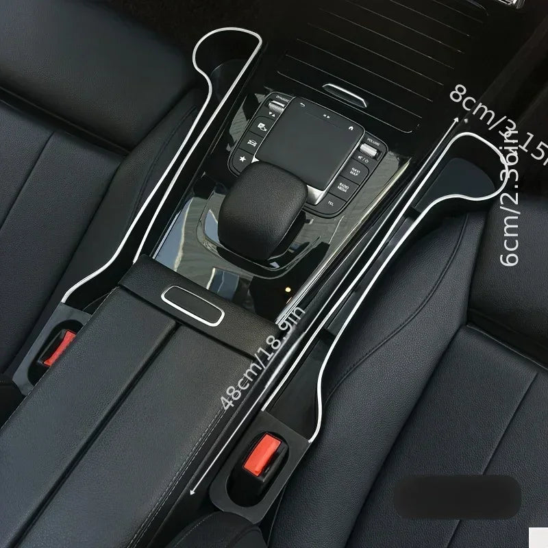 2-Piece Car Seat Gap Organizer with Cup & Phone Holder