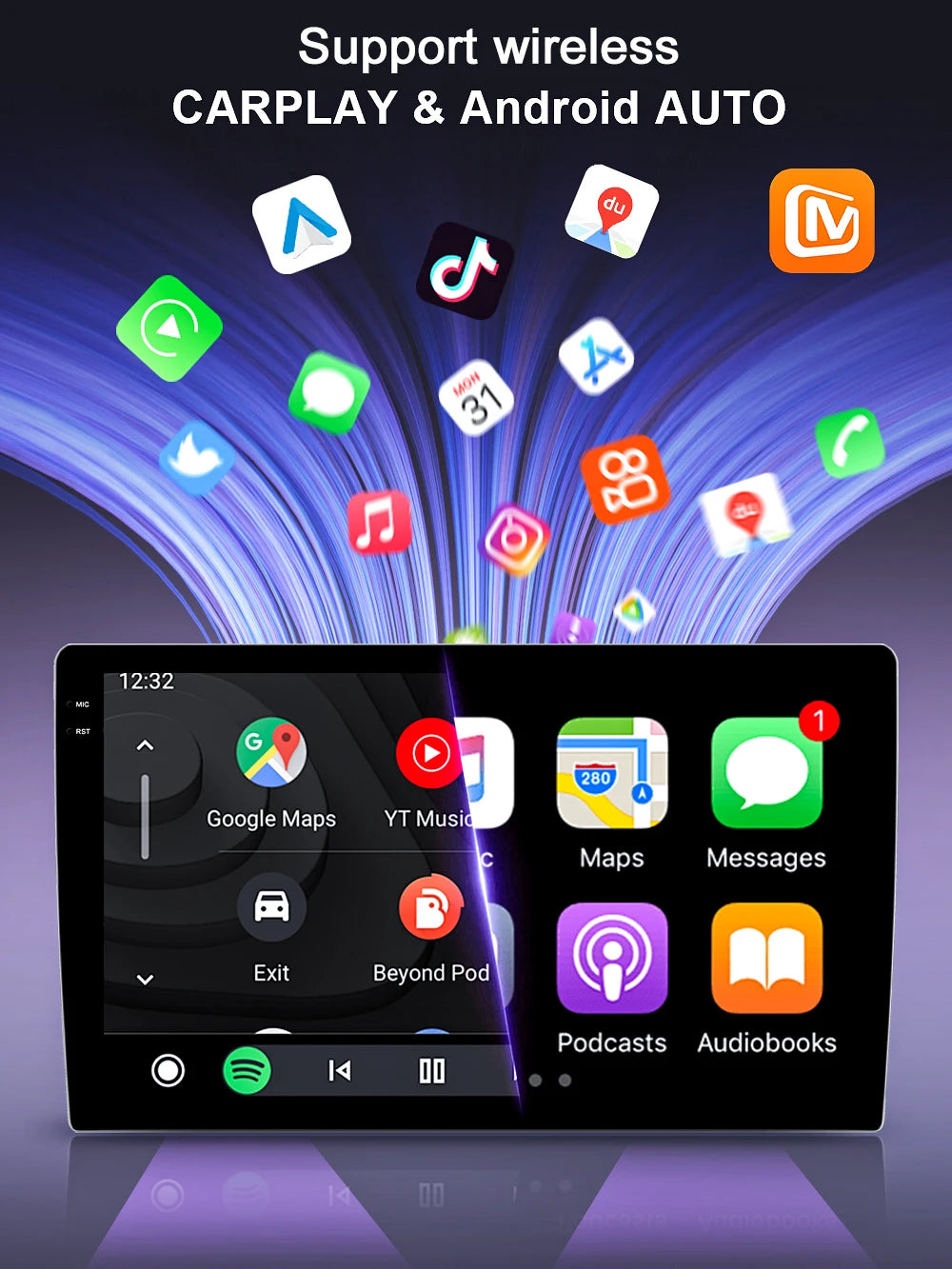 9 Inch Android Car Stereo for 2002-2005 Dodge RAM with CarPlay - image 4