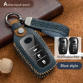 Leather Car Key Case for Toyota CHR Hilux Fortuner Key Fob Cover - image 12