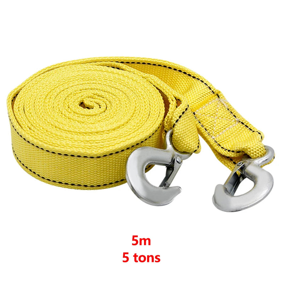 Universal 5-Ton Tow Rope with Hooks – Road Recovery