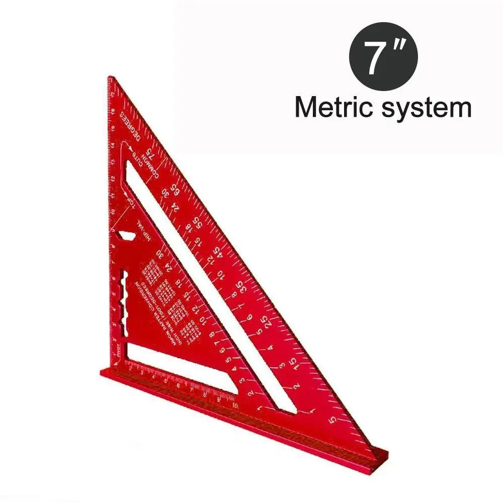 7 Inch Aluminum Triangle Ruler - Protractor Square & Marking Tool - image 15