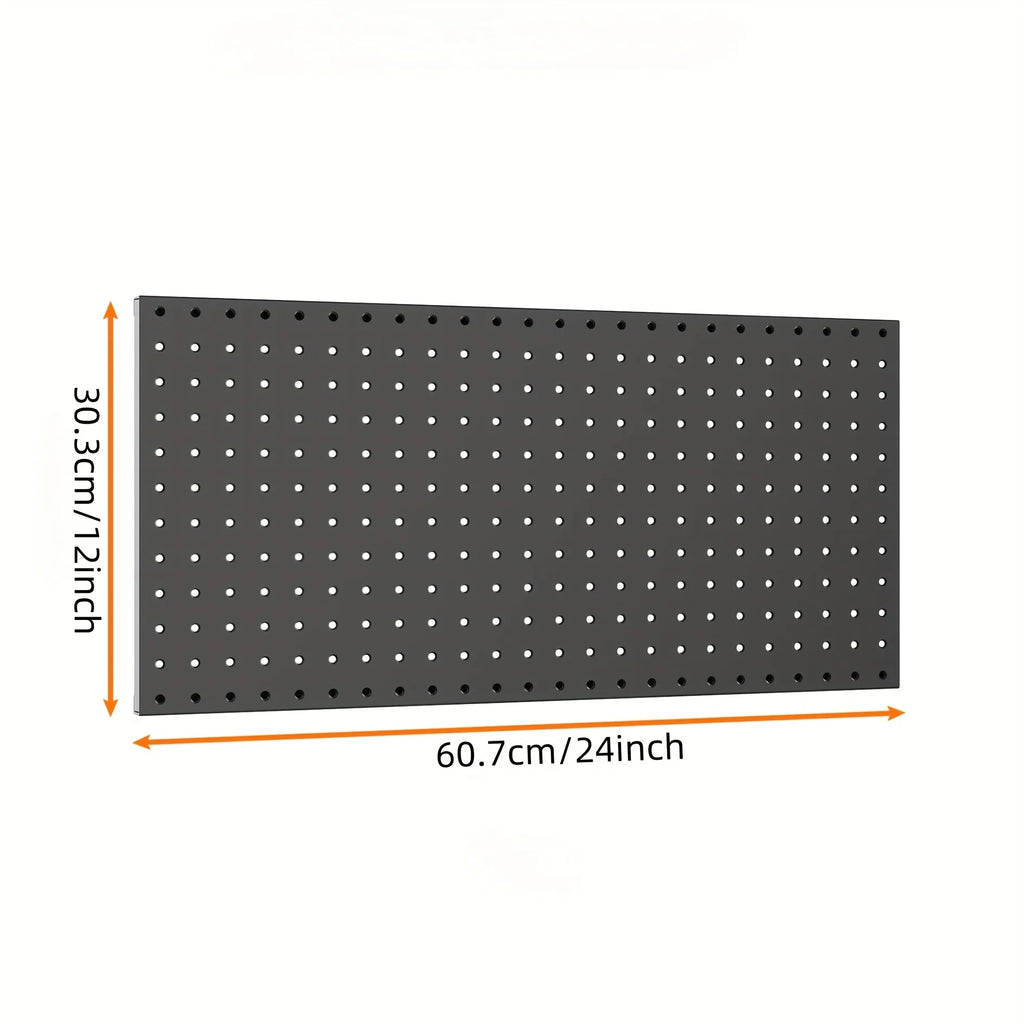 Metal Pegboard Panels Pegboards Wall Organizer, Heavy Duty Peg Board with Hooks for Walls Home, Garage Tool Storage, Office, Cra