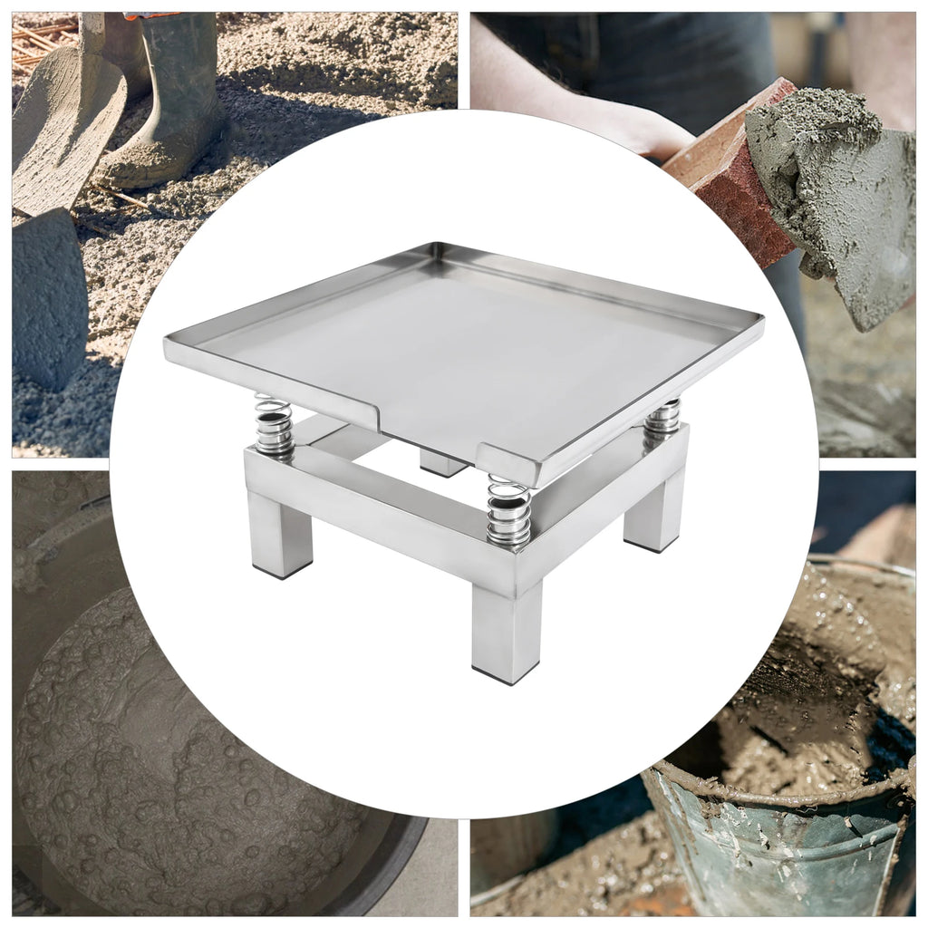Concrete vibration table 35x35cm, 50W stainless steel vibrating platform